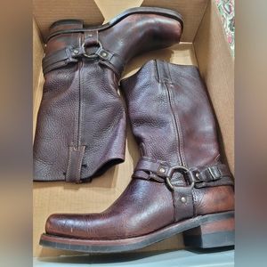 FRYE Square toed Harness Boots